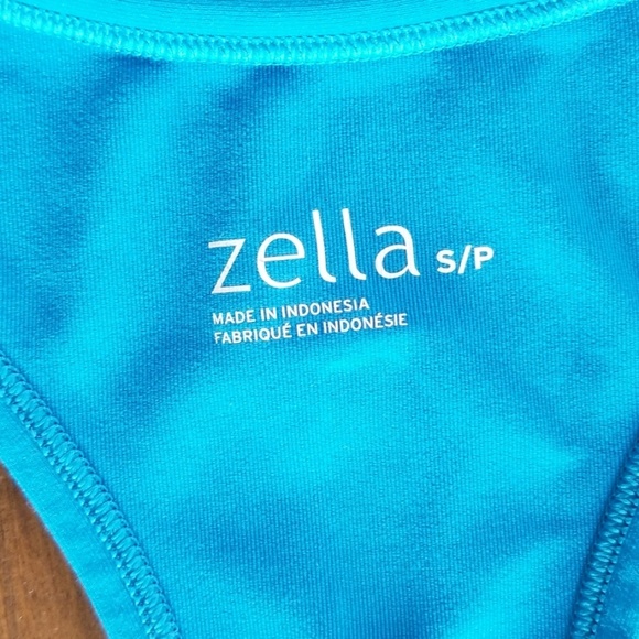 Zella blue racerback sports tank top - Picture 3 of 6